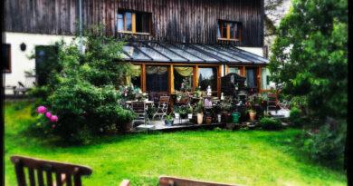 Im Garten der Pension Frank'nhof